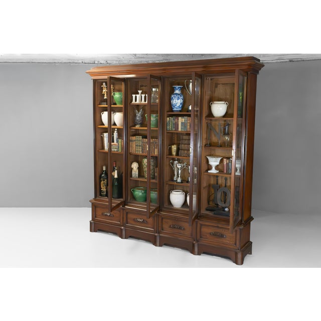 Antique Library Bookcase, 1870 For Sale - Image 4 of 12