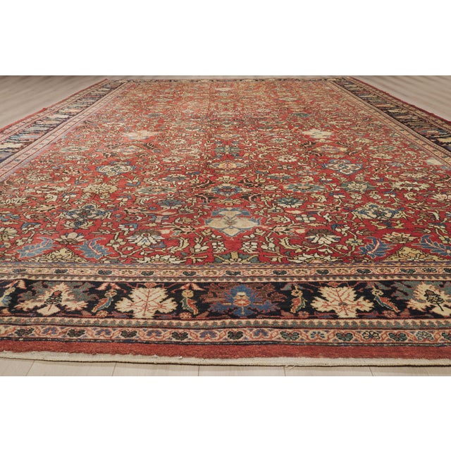 Late 19th Century Persian Sultanabad Rug, 12'07 X 18'00 For Sale - Image 9 of 10