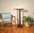 Vintage Mid-Century Pedestal Stand/Column Plant Stand/Lamp Table Solid Walnut, C. 1950s-1970s For Sale - Image 10 of 12