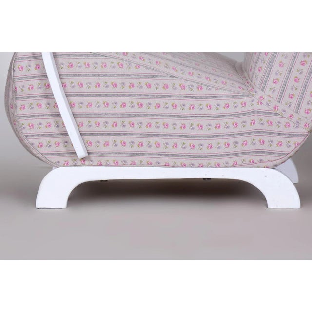 Wood Set of Art Deco Armchairs in Beech, 1930s For Sale - Image 7 of 11