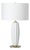 Crocus Ceramic Table Lamp, White For Sale