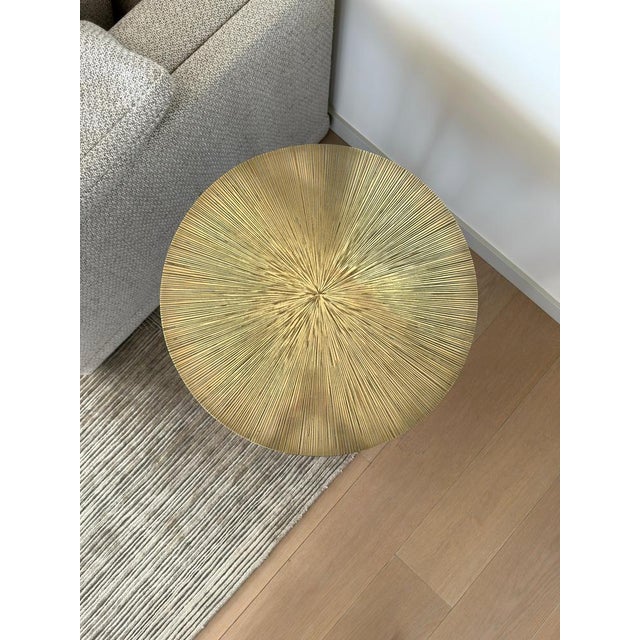 Metal Bronze Catalina Side Table attributed to Tuell and Reynolds, 2016 For Sale - Image 7 of 10