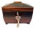 Antique English Regency Rosewood Tea Sarcophagus Caddy W/Satinwood Edging c.1820s For Sale