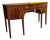 English George III Sheraton Mahogany Bowfront Sideboard With Fan Marquetry, Circa 1790–1810 For Sale