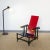 Minimalist Rood Blauwe 635 Armchair by Gerrit Thomas Rietveld for Cassina, 1960s For Sale - Image 11 of 12