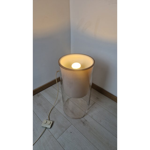 Glass Aoy Table Lamp by Achille Castiglioni for Flos, 1970s For Sale - Image 7 of 11