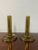 Vintage Solid Brass Candle Holders- a Pair For Sale - Image 9 of 9