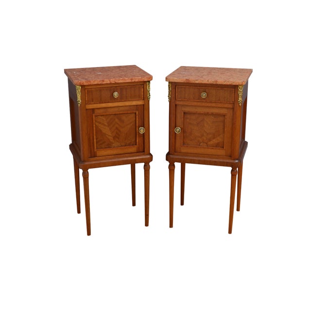 Mahogany Bedside Tables, 1900, Set of 2 For Sale