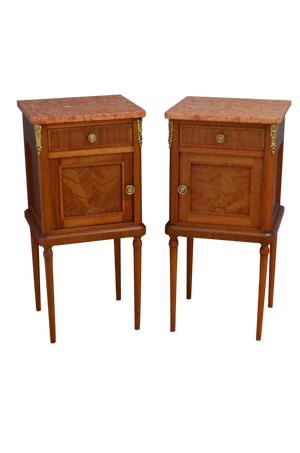Mahogany Bedside Tables, 1900, Set of 2