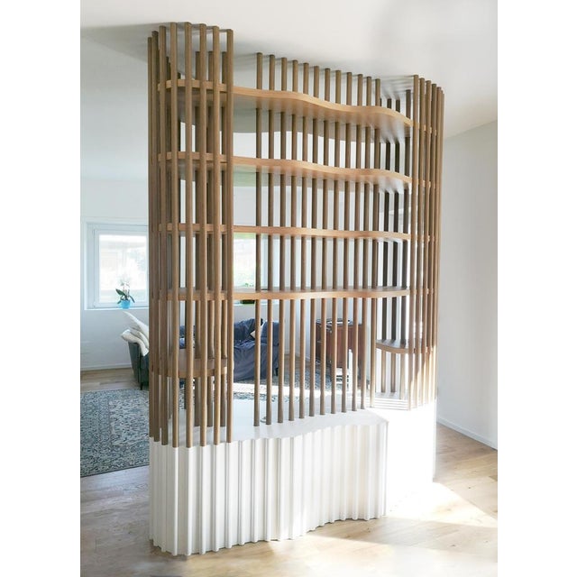 Thai Oak Bookshelf by Baka Studio For Sale - Image 4 of 9