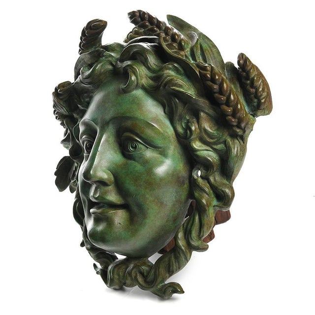 Bronze Masks, Set of 4 For Sale - Image 16 of 18