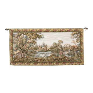 The Swans Loom Woven Tapestry - 89 X 178 Cm (2'11" X 5'10") - Requires Rod Size 5 For Sale