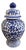 Chinoiserie Blue and White Porcelain Ginger Jar For Sale