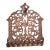 Antique 19thC Eastern European Brass Menorah Hanukkah Lamp Lions Tree of Life For Sale