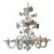 Italian Venetian Glass Flower Chandelier For Sale