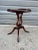 Hollywood Regency Early 20th Century Pair Antique Mahogany Lyre Base Side Tables For Sale - Image 3 of 11