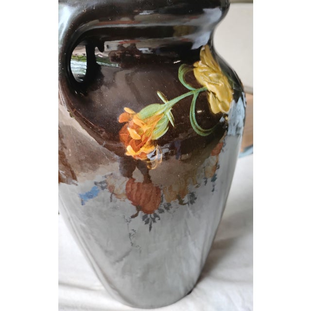 Vase made by McCoy. I do not know anything about it. Measures 7.5" diameter x 13" high. The opening at top is about 4.5"...