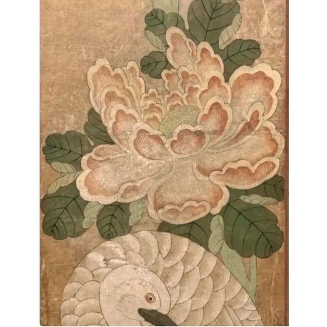 Antique Chinese Hand Painted Panel Screens, a Pair For Sale In Tampa - Image 6 of 13