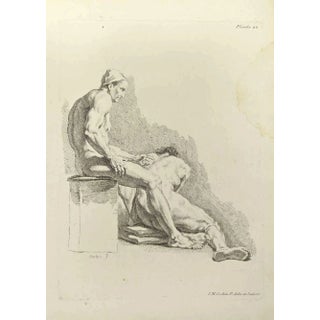 Nicholas Cochin, Anatomy Studies, Etching, 1755 For Sale