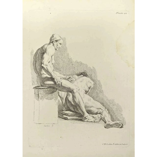 Nicholas Cochin, Anatomy Studies, Etching, 1755 For Sale