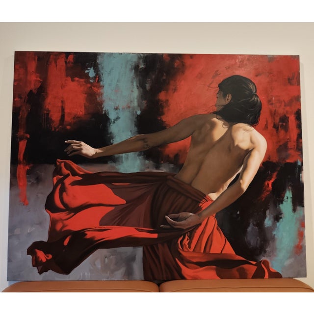 Early 21st Century Filippo Manfroni, I'll Be There 1, Oil on Canvas For Sale - Image 5 of 11