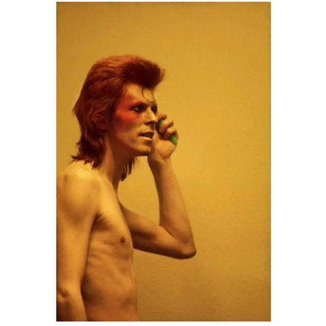 David Bowie - Limited Edition Mick Rock Estate Print David Bowie backstage, 1973 (photo Mick Rock). All prints are...
