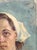 Realism Soviet Woman Portrait, Antique Oil Painting, Ukrainian Artist (1961) 39-28 For Sale - Image 3 of 6