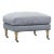 Greta Ottoman, Slate Linen For Sale
