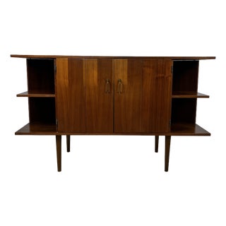 Mid-Century Modern Buffet Bas en Placage Teck, 1960s For Sale