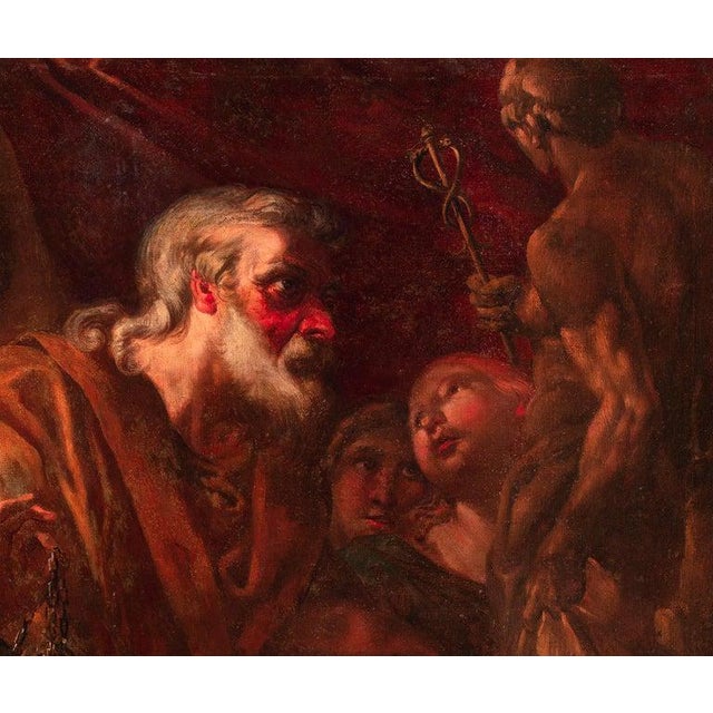 Filippo Abbiati (Milan 1640 – Milan 1715) Solomon sacrifices to idols Oil on canvas, cm. 117x146 – with frame cm. 158 x...