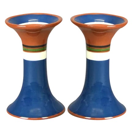 Ceramic Candlesticks, Sweden, 1960s, Set of 2 For Sale