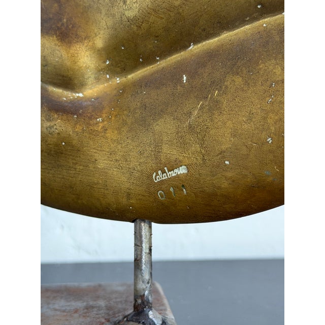 Domenico Calabrone Bronze Modernist Sculpture of Female Torso - Brazil 1980s For Sale - Image 9 of 14