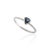 Blue 18k Solid Gold Blue Sapphire Heart Promise Ring Size 7 ( All Sizes Available ) For Sale - Image 8 of 13