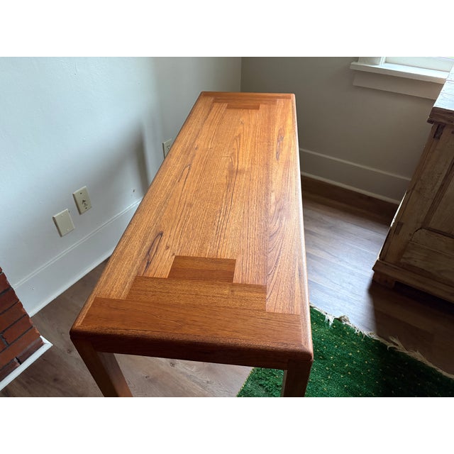 Mid 20th Century Danish Modern Teak Console Table by Stole og Møbelfabrik, Denmark For Sale - Image 16 of 17