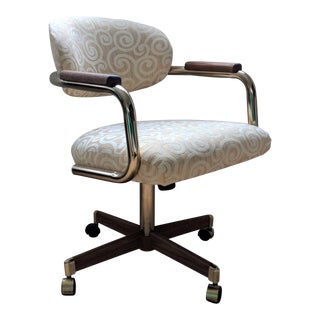 Vintage Chromcraft Office Chair - Reupholstered For Sale