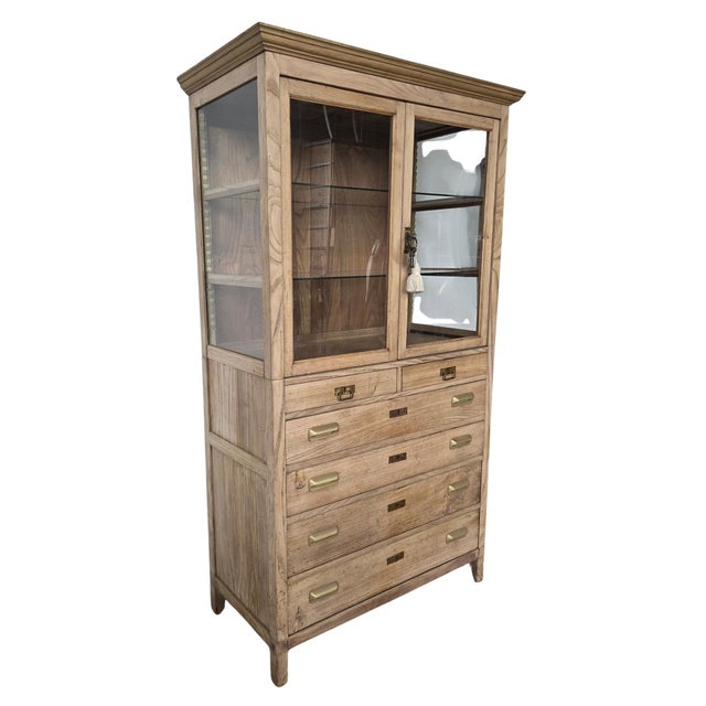 Vintage Spanish Wooden Display Cabinet, 1940s For Sale - Image 3 of 9