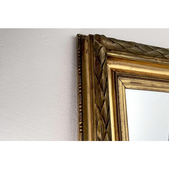 Gold Mirror in Gilded Wood For Sale - Image 8 of 10