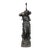 Signed Max Bourgeois Standing Bronze Figure of Maiden With Putti Holding Torch For Sale