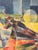 1970s Abstract Bull Painting For Sale - Image 4 of 9