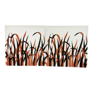 Victor Langer Graphilia Printed Canvas Panels, Circa 1973 For Sale