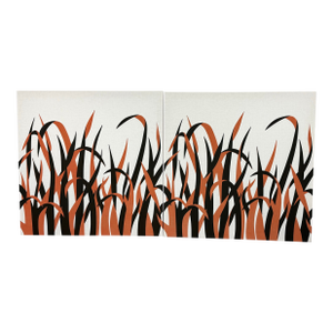 Victor Langer Graphilia Printed Canvas Panels, Circa 1973