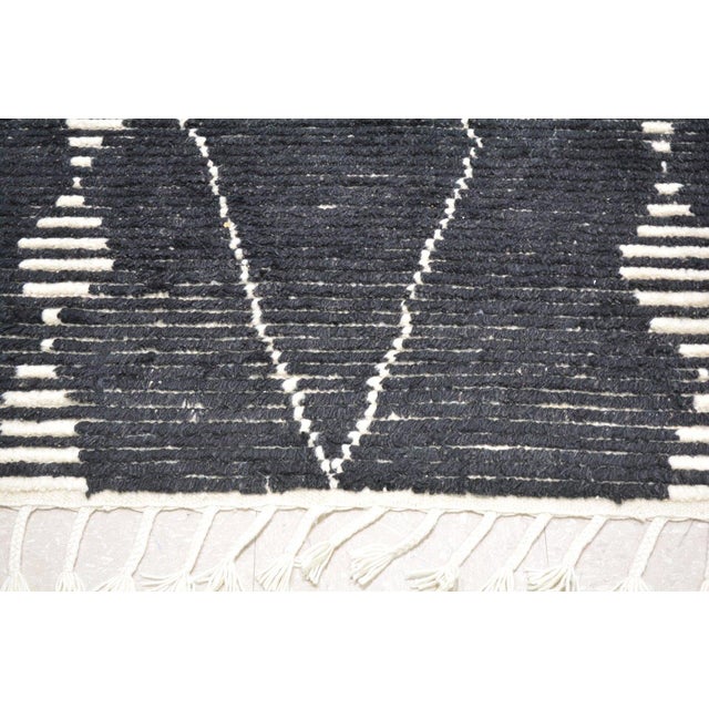 Moroccan Aleph Hand Knotted Wool Rug, 10'3''x14' For Sale - Image 4 of 6