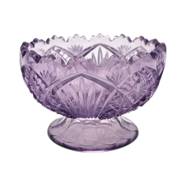 Early 20th Century Eapg Sun Purple Salesman Sample Punch Bowl, 3.5" (Bryce Higbee, 1905) For Sale - Image 5 of 11