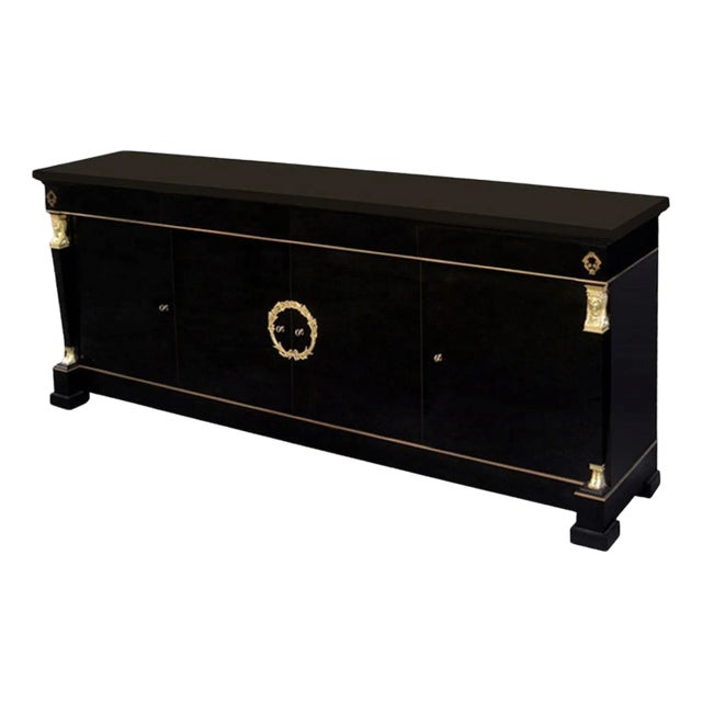 1930s Empire Inspired Four-Door Sideboard For Sale