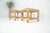 Wood Pair Thick Bamboo Glass Top Rectangle Glass Top End Side Lamp Tables MINT For Sale - Image 7 of 18
