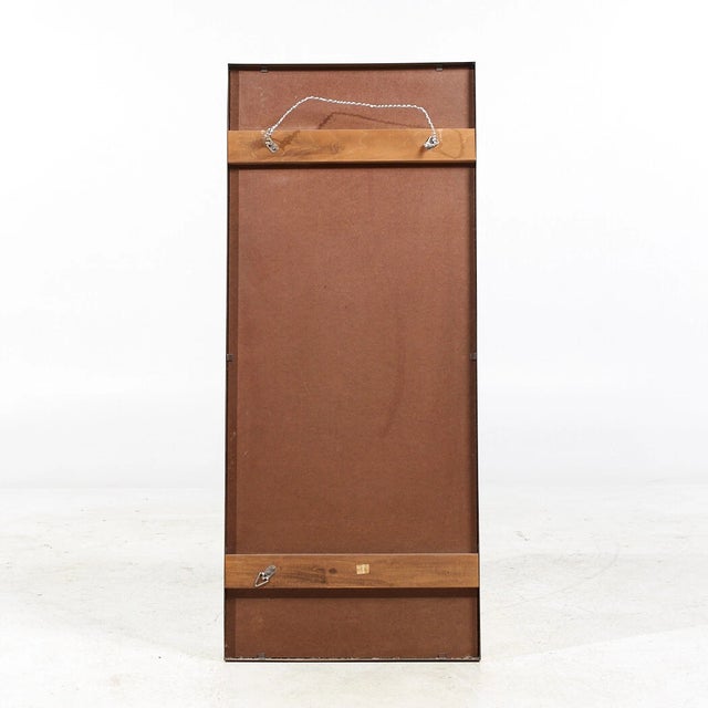 Paul McCobb Extra Large Vintage 48" MCM Paul McCobb Brass Mirror For Sale - Image 4 of 6