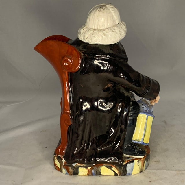 19th Century Antique Staffordshire Night Watchman Toby Jug: George Whitfield, c. 1810-1830 For Sale - Image 5 of 10