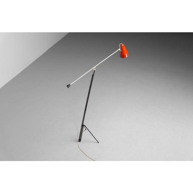 Model 6320 Floor Lamp by Wim Rietveld for Gispen, Netherlands, 1953 For Sale - Image 11 of 18
