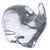 VTG Baccarat Lead Crystal Elephant " Mimi " Trunk Up 3" For Sale - Image 9 of 10