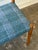Blue Vintage Blue Tweed & Teak Side Chair For Sale - Image 8 of 10